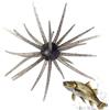 Generisch Esche da pesca, esche a forma di riccio, 11 cm, realistiche e morbide, esche artificiali da pesca per fiume, lago, riva, pesce gatto, trota, acqua salata, attrezzatura sportiva all'aperto