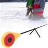 Ausla Canna da Pesca Sul Ghiaccio 2 Pezzi Mini Canna da Pesca in ABS e Fibra di Carbonio 7,5 Pollici 8,7 Pollici Leggera Ad Alta sensibilità Resistente Alla Ruggine per la Invernale Pescatori (19/22