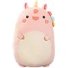 Kekeso Dinosauro Peluche che Abbraccia Cuscino Carino, Morbido Cartone Animato Cuscino di Tiro per Dormire per Bambini (45cm/17.71in, Unicorn)