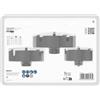 Bosch 3x Set di seghe a tazza con mandrino per legno e cartongesso con punta pilota (per Cartongesso, Legno tenero, Ø 68, 86, 100 mm, Professional Accessorio Trapanoi)