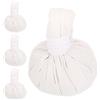 Yardenfun 4 Pezzi Palline Massaggi Erbe Thai Aromaterapia Riscaldanti per Rilassamento Muscolare Sacchetti Morbidi per Spa e Fisioterapia Corpo Completo Portatili e Versatili