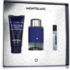 Montblanc Explorer Ultra Blue set uomo Eau de Parfum 100 ml + Eau de Parfum miniatura 7,5 ml + Docci