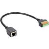ROLINE Adattatore cavo ROLINE da presa RJ45 a morsettiera, (pulsanti), 30 cm