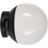 Eglo Cerveteri-E - Lampada da specchio a LED, per bagno, installazione clip, in plastica di colore nero e bianco, neutro, IP44
