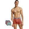 Dim Stile Powerful Cotone Stretch X3 Boxer a Pantaloncino, Grigio/Verde/Arancione, XL (Pacco da 3) Uomo