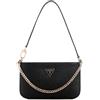 GUESS Noelle II Mini Top Zip Shoulder Bag, Tracolla Donna, Nero, Taglia Unica
