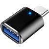 Wisylizv Convertitore per cavi del caricatore - USB C femmina a un adattatore maschio USB | C femmina a un maschio Convertitore | USB3.0 Carica veloce per auto | Lega di alluminio sincronizzato dati per la