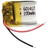 Liter energy battery Batteria 601417 LiPo 3.7V 100mAh 0.37Wh 1S 5C Liter Energy Battery per l'elettronica Ricaricabile Telefono Portatile Video Luce LED GPS - Non adatto per Radiocomando 19x14x6mm (100mAh|601417)