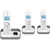 Generico 3 Telefoni Cordless TRIO con Segreteria Telefonica + Call Bocker Blocca Chiamate Indesiderate 2 Modalità blocco (Manuale Programmabile Automatica Intelligente) Tasto Block aggiungi numero a Black List