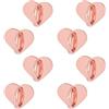 Gosknor 8pz Cuore Supporto Ad Anello per Telefono, Grazioso Anello Cellulare Adesivo Impugnatura Smartphone Phone Ring Holder per Custodie Cellulari Tablet Accessori Fai da Te (Oro Rosa)