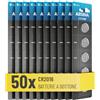 ABSINA 50x CR 2016 Batteria 3V litio - Batterie CR2016 anti perdite & lunga durata - CR2016 3V Lithium per chiavi auto, bilancia digitale e altro - Batteria CR2016, batterie 2016, pile 2016 bottone