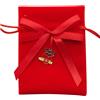 L'Arcolaio Sacchetto con Gufo 9 x 12 Cm Portaconfetti Laurea Rosso 12 Pz