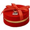 L'Arcolaio Scatola Box con Portachiavi Bomboniera D 10 x 4 Cm Portaconfetti Laurea Rosso 1 Pz