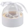 L'Arcolaio Scatola Plastica Bomboniera D 8 Cm Portaconfetti Bianco 1 Pz