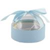 L'Arcolaio Scatola Plastica Bomboniera D 8 Cm Portaconfetti Celeste 1 Pz