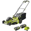 RYOBI Confezione RYOBI Tosaerba 36V RLM36X46H50PG - 2 Batterie 36V LithiumPlus 4.0Ah - 5.0Ah - 1 Caricabatterie