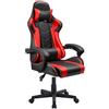 EffeZeta Poltrona gaming Katana rosso nera inclinabile