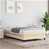 Vidaxl Materasso a Molle Insacchettate Rigidità Media Crema 120x200x20 cm