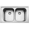 EffeZeta Lavello Smeg LP8622 inox 2 vasche 86x50 cm