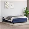 Vidaxl Materasso a Molle Insacchettate Rigidità Media Blu 140x190x20 cm in Tessuto