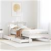 Vidaxl Letto con Libreria senza Materasso 75x190 cm in Legno Pino