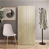 Vidaxl Scarpiera Rovere Sonoma 80x35,5x180 cm in Legno Multistrato
