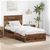 Vidaxl Struttura del letto Legno vecchio 90 x 200 cm Legno multistrato