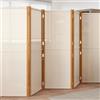 Vidaxl Divisorio a 6 Pannelli Bianco Crema 420x180 cm