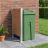 Vidaxl Recinzione Contenitore per Rifiuti Marrone 85 x 12 x 115 cm