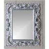 EffeZeta Specchiera Madrid con decoro in stile barocco argento