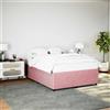 Vidaxl Giroletto Rosa 140x190 cm in Velluto