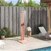 Vidaxl Doccia da esterno 206 cm Naturale