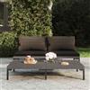 Vidaxl Divani da Giardino 2pz con Cuscini in Polyrattan Mezzo Tondo