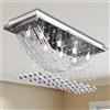 Vidaxl Lampada da Soffitto Bianca con Cristalli di Vetro 8 x G9 29 cm