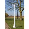 Vidaxl Lampione da Giardino a 3 Bracci 215 cm in Alluminio Bianco