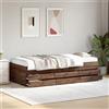Vidaxl Divano Letto con Cassetti senza Materasso 100x200 cm