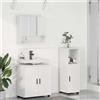 Vidaxl Set di mobili per il bagno Montaggio a parete 3 pcs Bianco