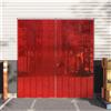 Vidaxl Tenda per Porte Rossa 200 mm x 1,6 mm 50 m in PVC