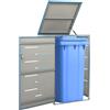 Vidaxl Copribidone per Spazzatura Singolo 69x77,5x112,5cm Acciaio Inox