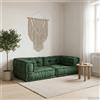 Vidaxl Divano Modulare a 2 Posti Verde 140x70x36 in Tessuto