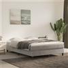 Vidaxl Materasso a Molle Insacchettate Rigidità Media Grigio Chiaro 140x200x20 cm in Velluto