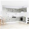 Vidaxl Mobile da cucina Kalmar Grigio cemento 80 x 46 x 81,5 cm