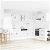Vidaxl Mobile da cucina Kalmar Bianco Lucido 80 x 46 x 81,5 cm