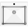 EffeZeta Lavello incasso SA3070 una vasca 55x48 cm. inox