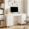 Vidaxl Scrivania Bianco Lucido Legno ingegnerizzato 142,5 x 50 x 75 cm