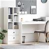Vidaxl Scrivania Bianco 145.5 x 50 x 127 cm 2 pz