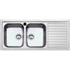 EffeZeta Lavello SAXT333A 116x50 cm 2 vasche gocciolatoio sinistro