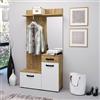 EffeZeta Mobile ingresso Mosso MO6 colore rovere e bianco