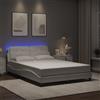 Vidaxl Giroletto con LED senza Materasso Zadar Bianco 120x200 cm