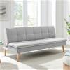 EffeZeta Divano letto Lunaria 3 posti colore grigio chiaro 22AQ11-25